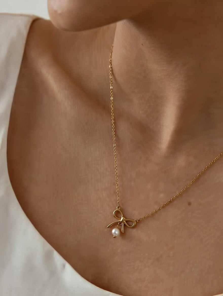 Lucía - Bow Colgante